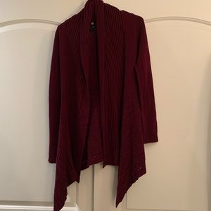 Burgundy cardigan